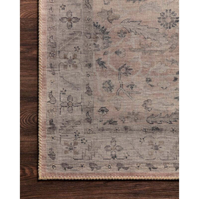 Jacques Oriental Dark Blush Area Rug-7'6"x9'6"