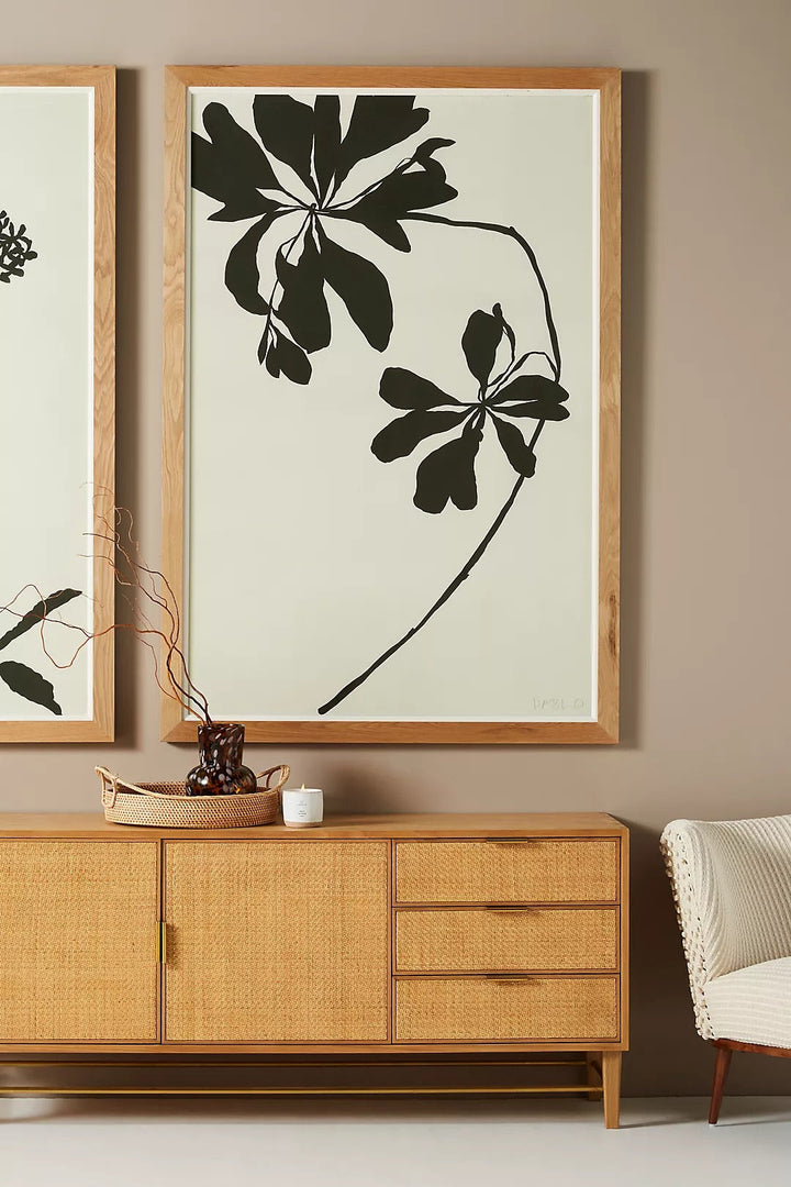 Mediterranean Leaf Wall Art 48x71