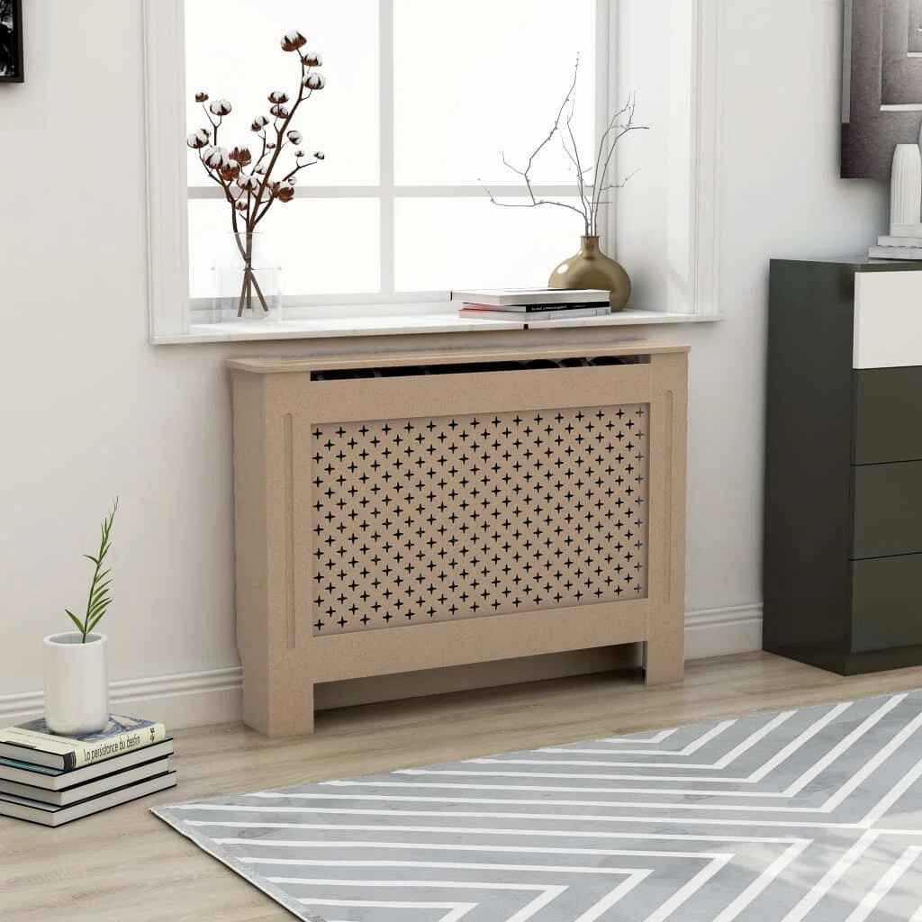 Radiator Cover Radiator Guard for Home Office Heater Cabinet Cover MDF