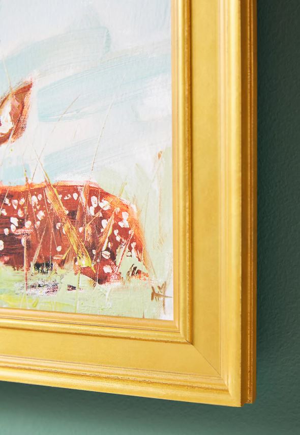 Baby Fawn Wall Art with Frame