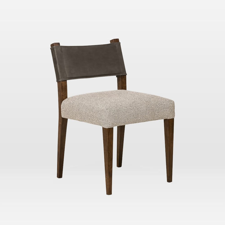 Leather Backed Dining Chair