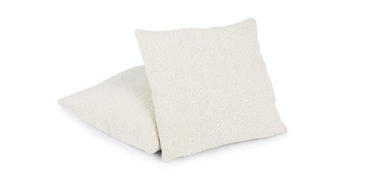 Gabriola Ivory Boucle Pillow Set With Insert-20"x20"