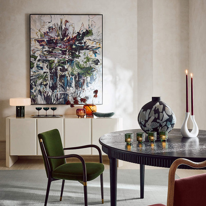 Coco Two Toned Glass Hurricane Candle Holder Large