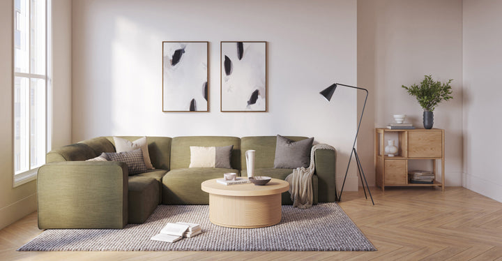 Sanna Magnet Green Right Corner Sectional