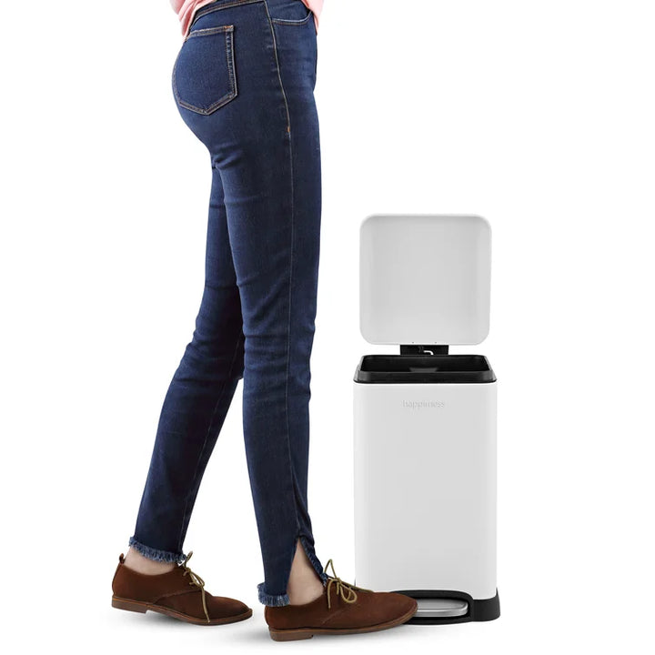 Betty Retro Steel Step On Trash Can