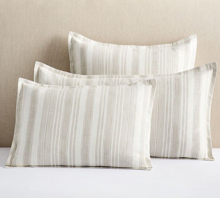 Taupe Hawthorn Striped Sham No Insert
