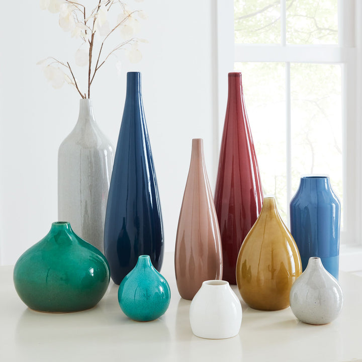 Bright Ceramic Vases Wide Teardrop