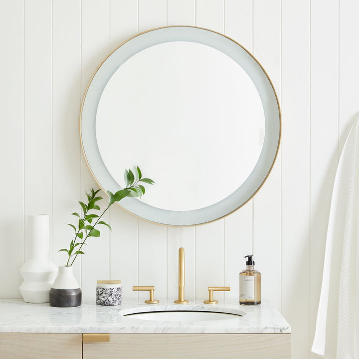 Curved Light Up Vanity Mirror