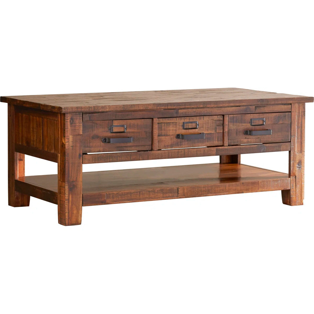 Anchia Solid Wood Top Coffee Table