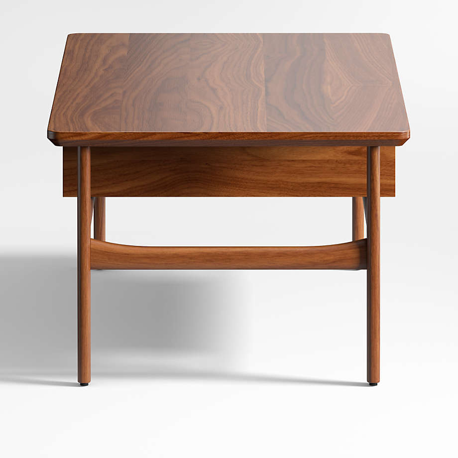 Tate Walnut Wood Storage Coffee Table