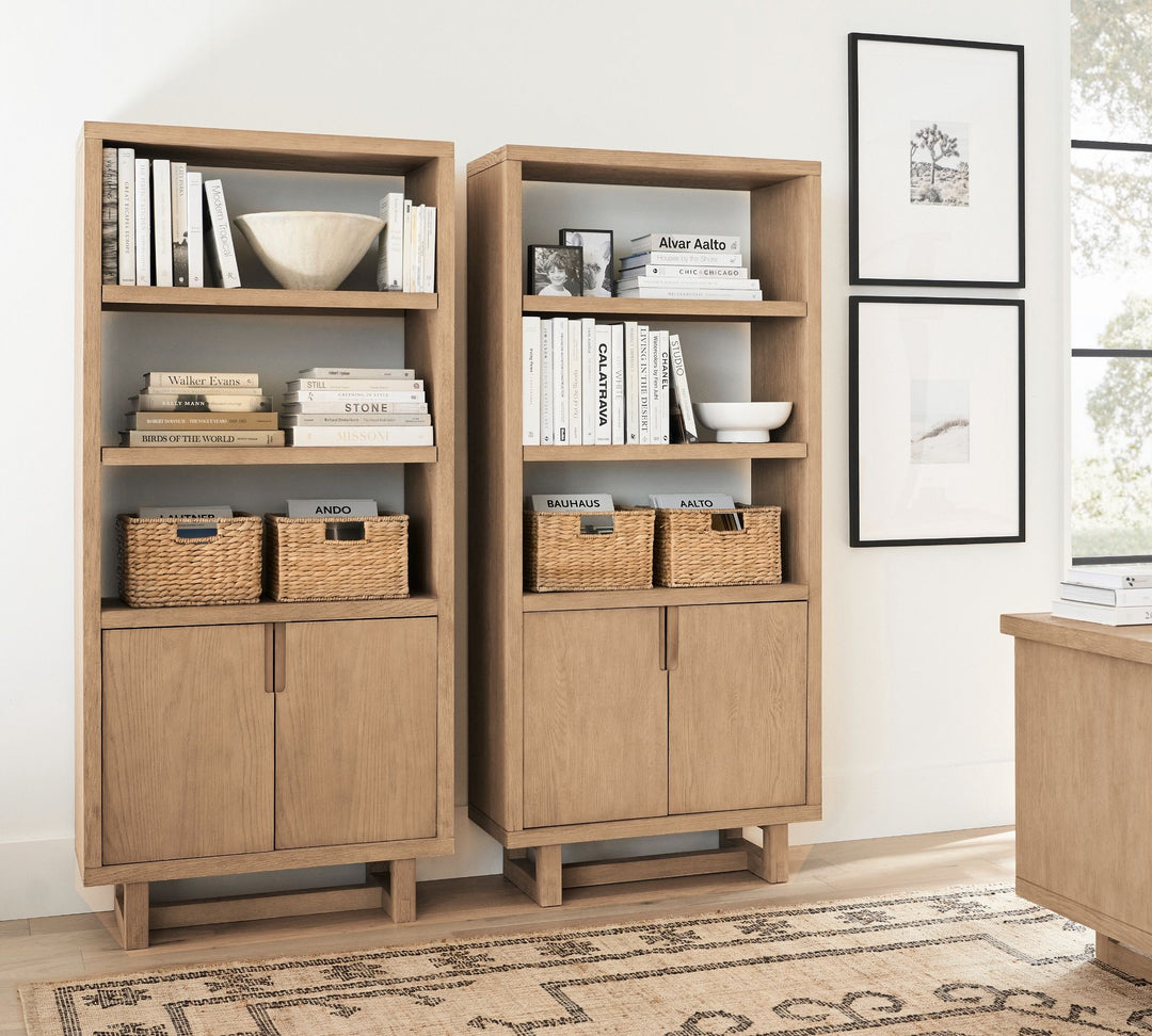 Portola Open Bookcase with Doors