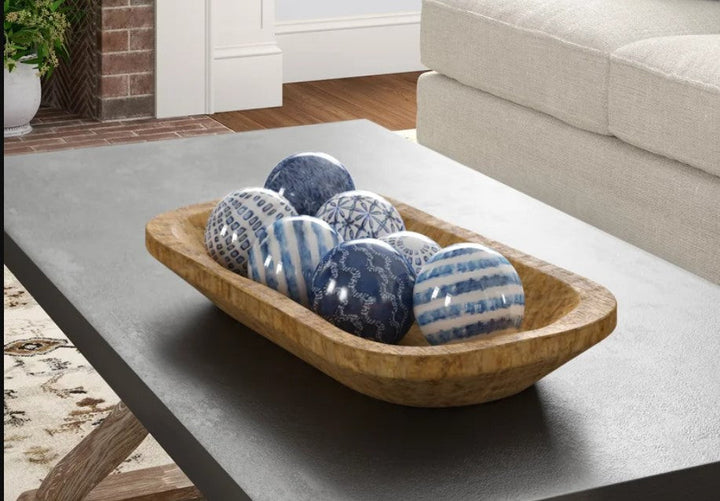 Tulon Handmade Wood Decorative Bowl 1
