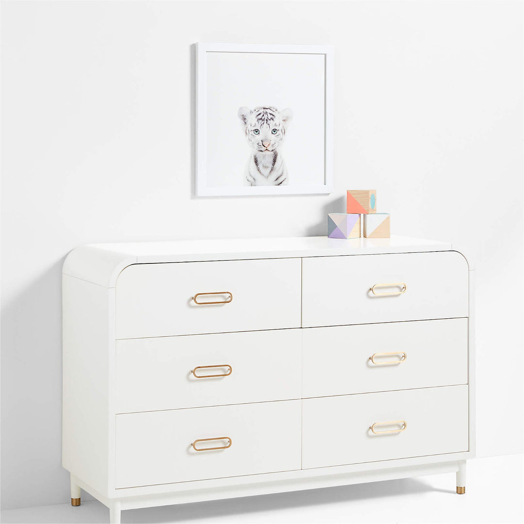 Baby Snow Leopard Framed Wall Art-20"x20"