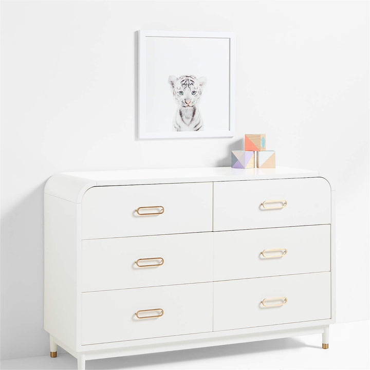 Baby Snow Leopard Framed Wall Art-20"x20"