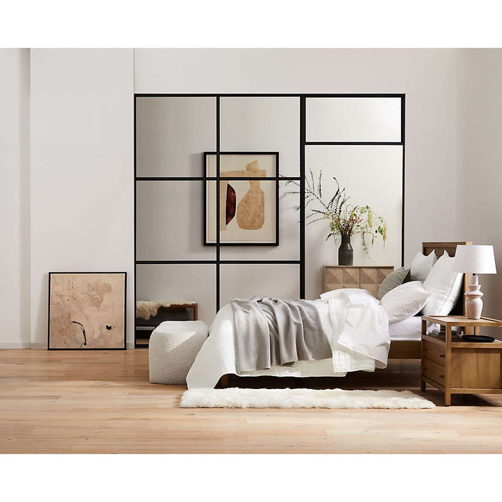 Keane Driftwood Solid Wood Charging Nightstand