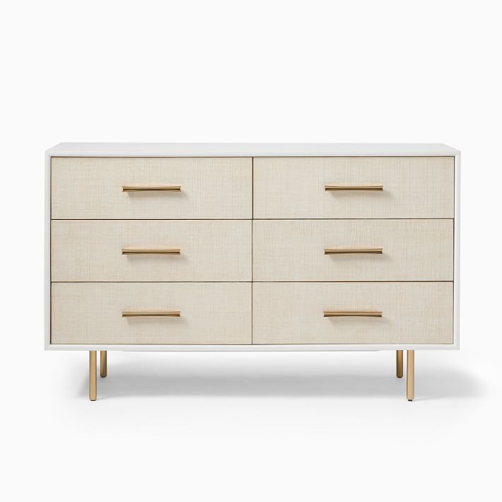 Margot Raffia 6 Drawer Dresser