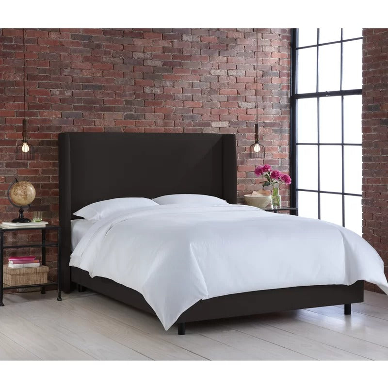 Carey Solid Wood and Upholstered Bed-King