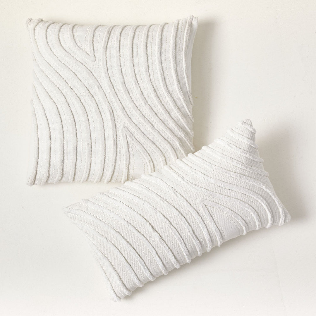 Textured Waves Pillow Cover-12"X21"