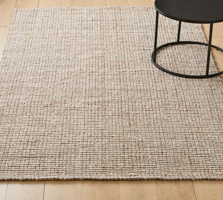 Chunky Wool Jute Rug-6'x9'