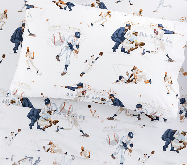 Vintage Baseball Organic Pillowcases-Standard
