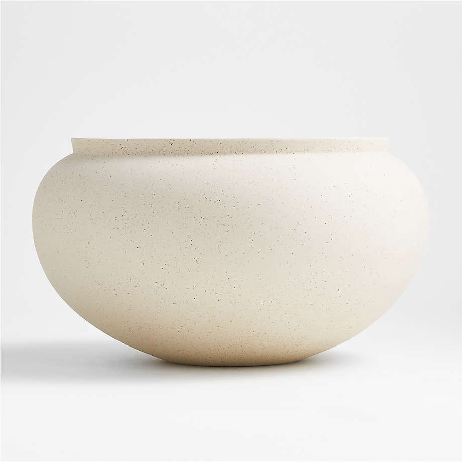 Jimena Natural Ceramic Centerpiece Bowl