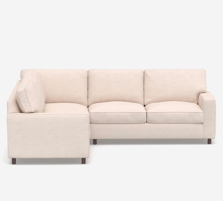 PB Comfort Square Arm Upholstered 3-Piece L-Sectional