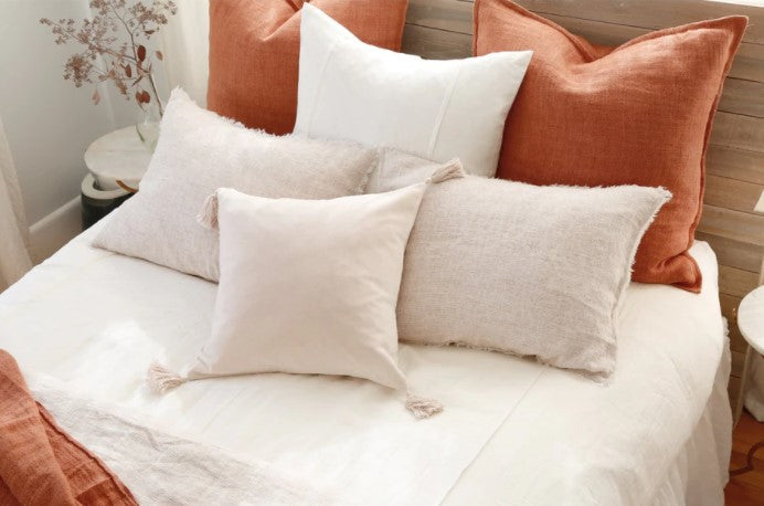 Bianca Rectangle Pillow Various Colors With Insert-40"x14"