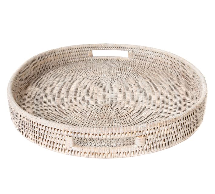 Tava Handwoven Rattan Oval Serving Tray