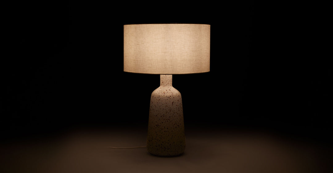 Ando Waxen White 21" Table Lamp