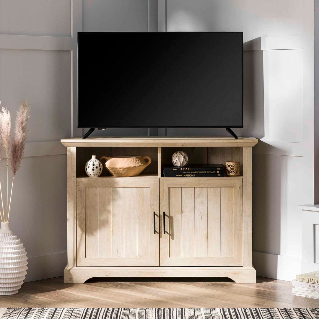 Rahzel 2-Door Corner TV Stand