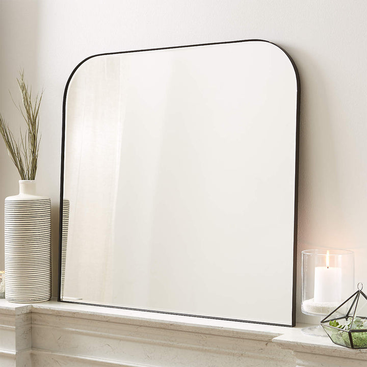 Edge Black Arch Wall Mirror