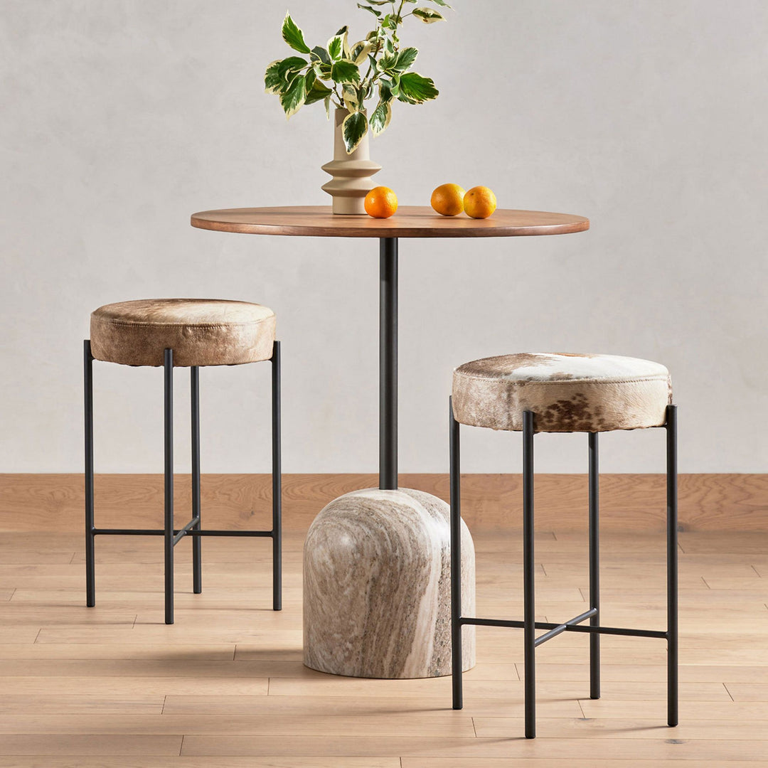 Modern Marble Round Bar Table