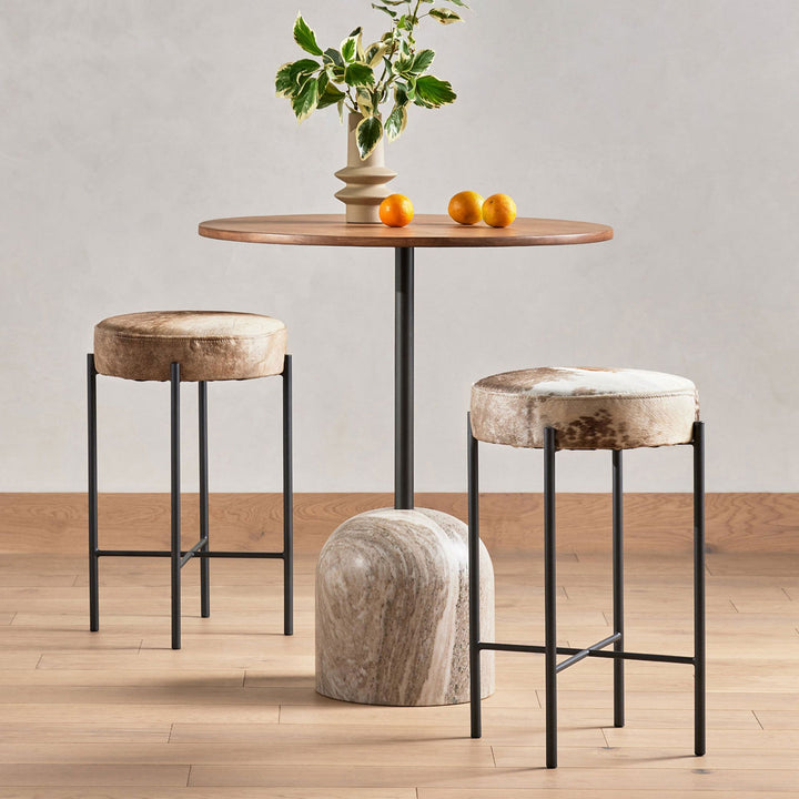 Modern Marble Round Bar Table
