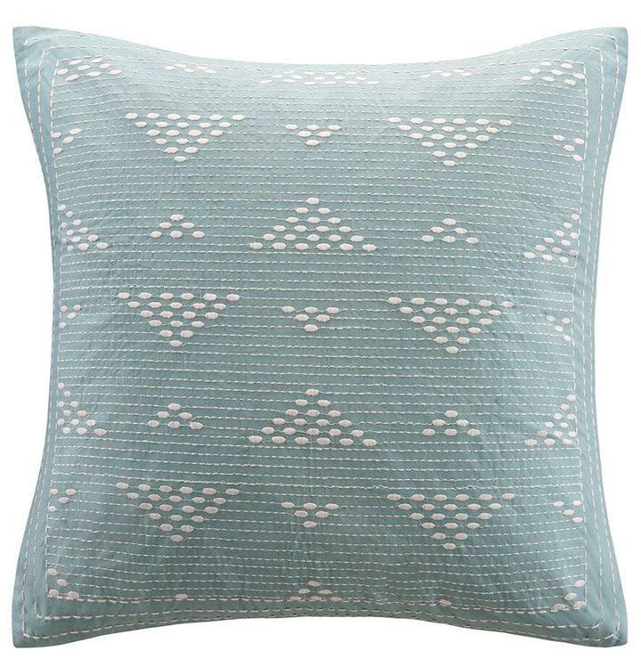 Ivette Square Cotton Pillow Cover With Insert