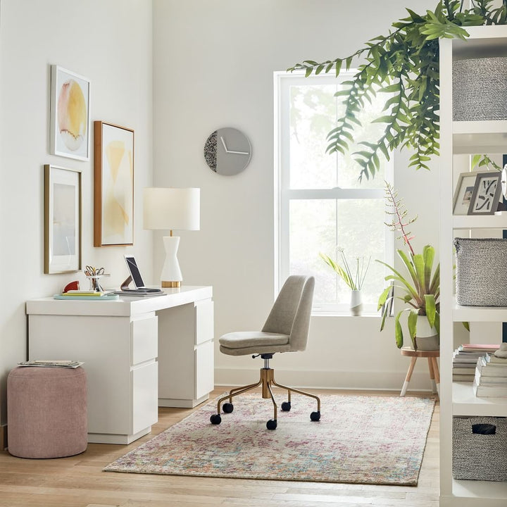 Parsons File Cabinets and Desk Set