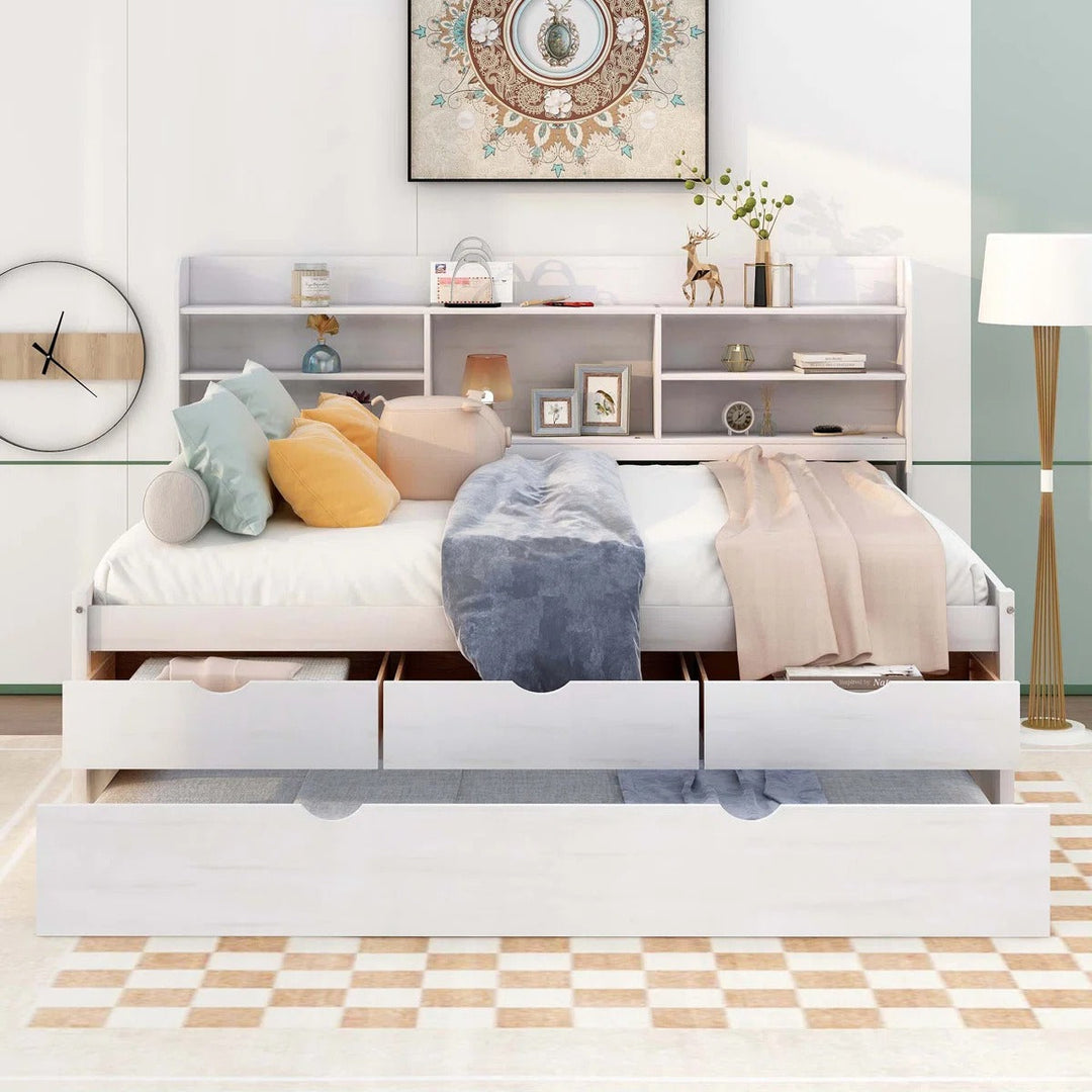 Storage Bed With Trundle