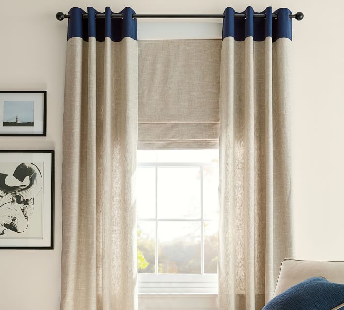 Emery Linen Cordless Roman Shade-36"