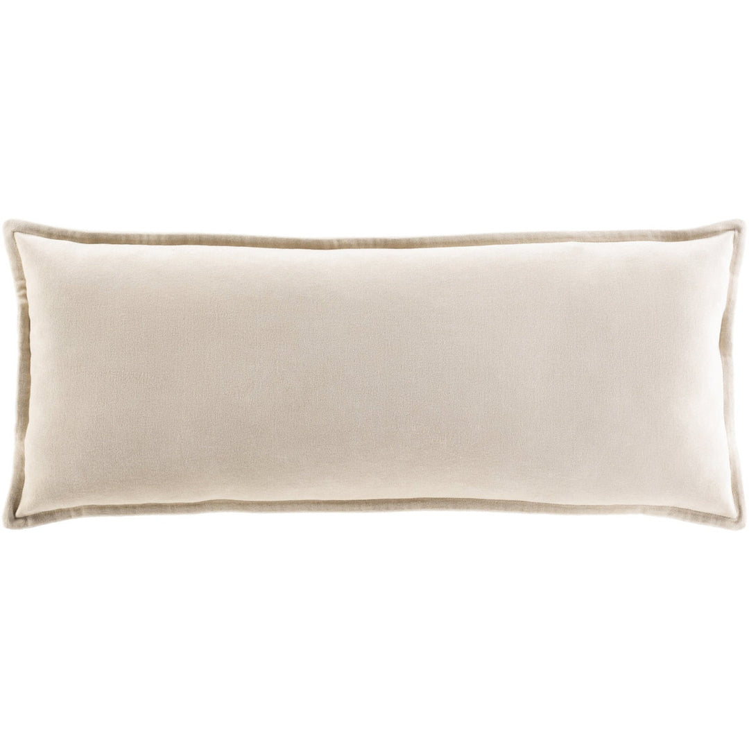 Velvet Lumbar Pillow With Insert 30"x12"