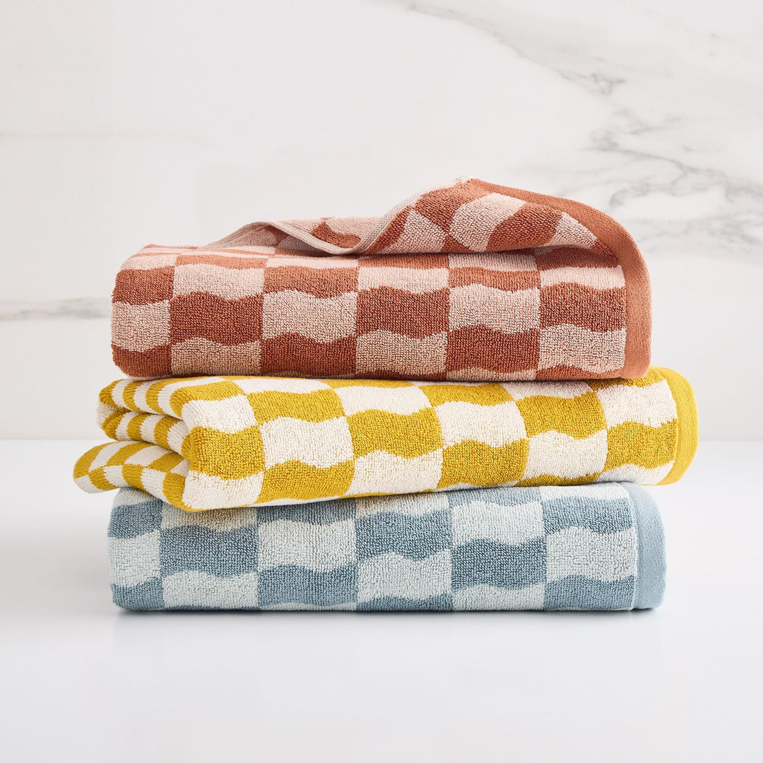 Wavy Blocks Towel