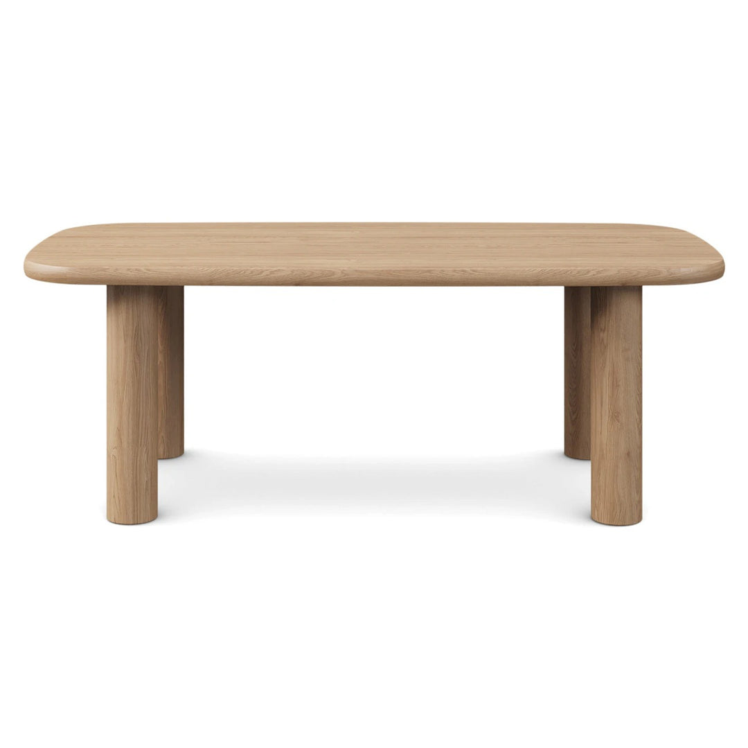 Muhly White Oak Dining Table For 6