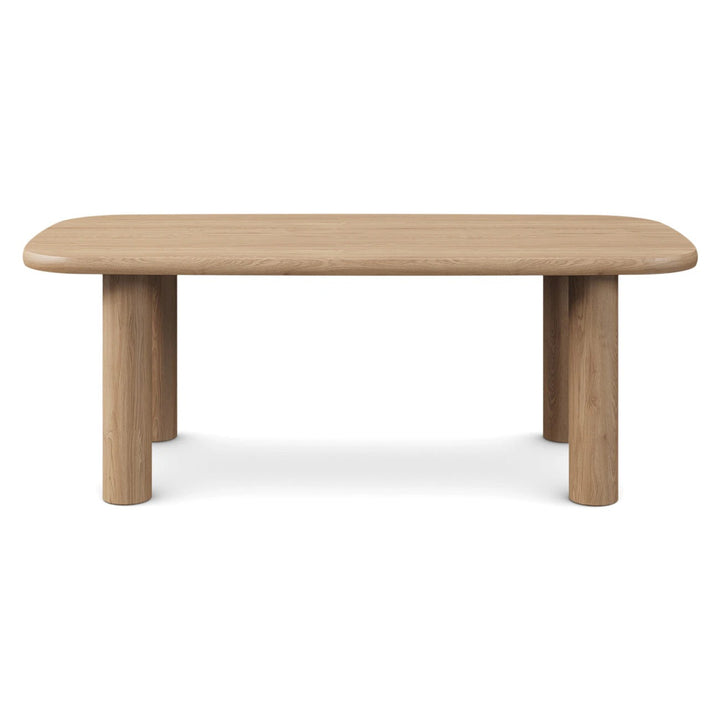 Muhly White Oak Dining Table For 6