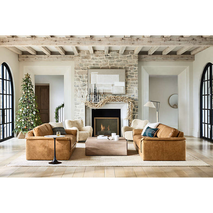 Troupe Square Pine Wood Coffee Table