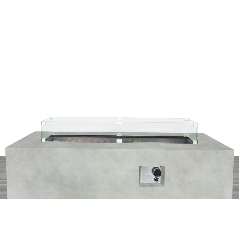 Abigale Fiber Reinforced Concrete Outdoor Fire Pit Table