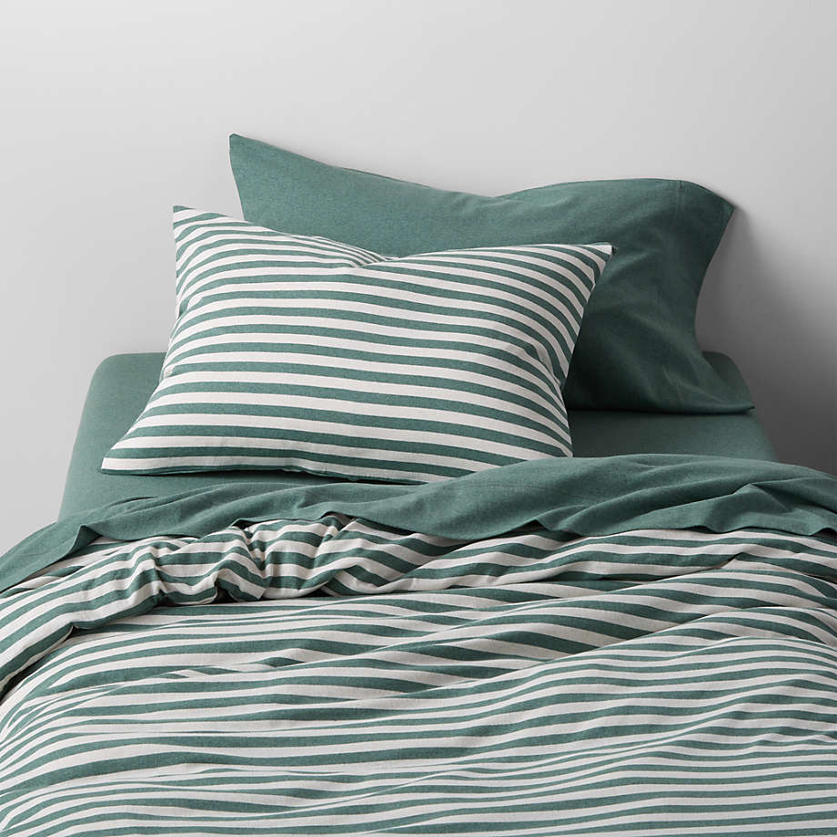 Comfy Tee Green Cotton Jersey Kids Pillow sham