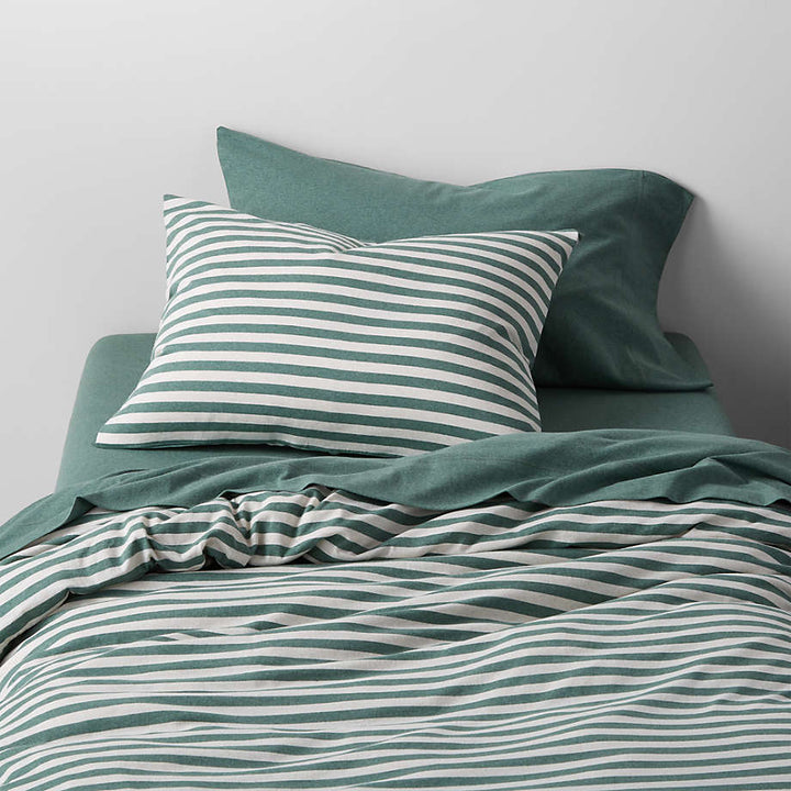 Comfy Tee Green Cotton Jersey Kids Pillow sham