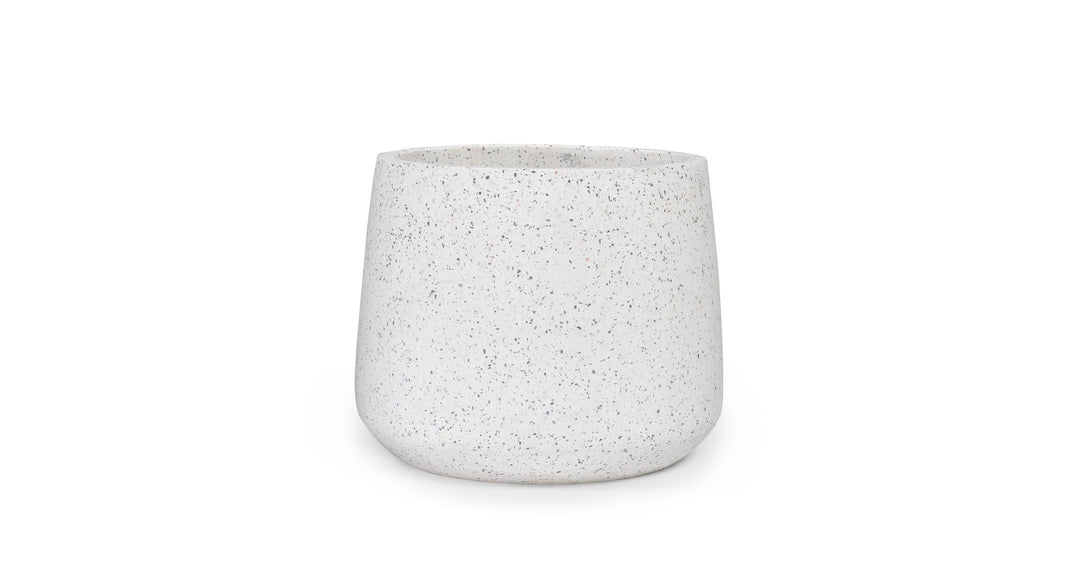 Tuva White Terrazzo Large Planter