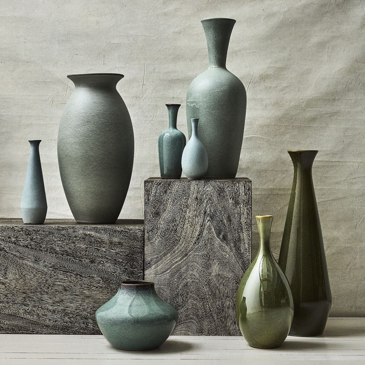 Glazed Ceramic Vases 8H