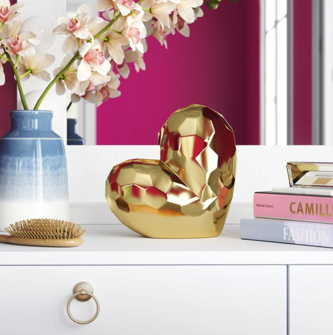 Creative Abstract Ceramic Heart Sculpture