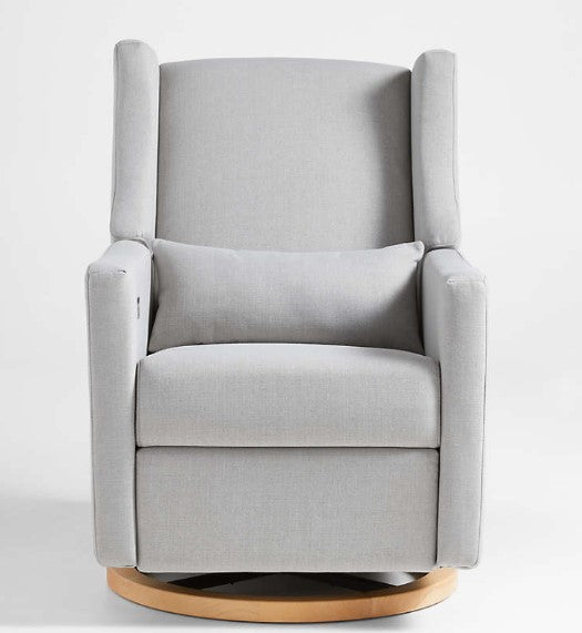 Babyletto Kiwi Grey Nursery Power Glider Recliner Chair