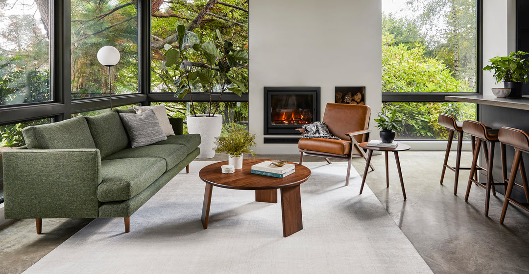 Amoeba Wild Walnut End Table